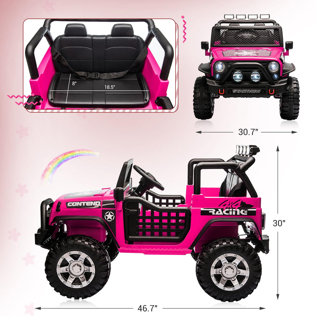 2 Seater Electric Car for Kids with Parent Remote W460