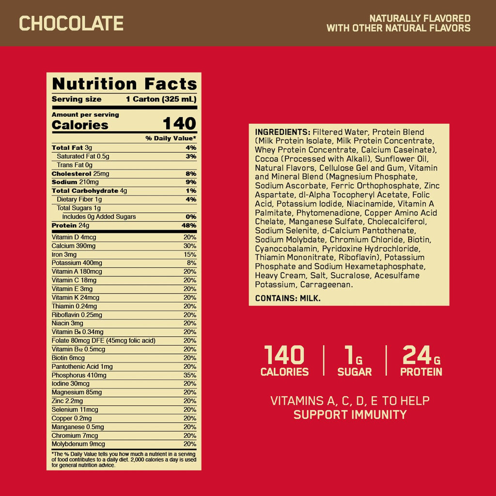 Chocolate 24g Protein Shake 12 Ct N876