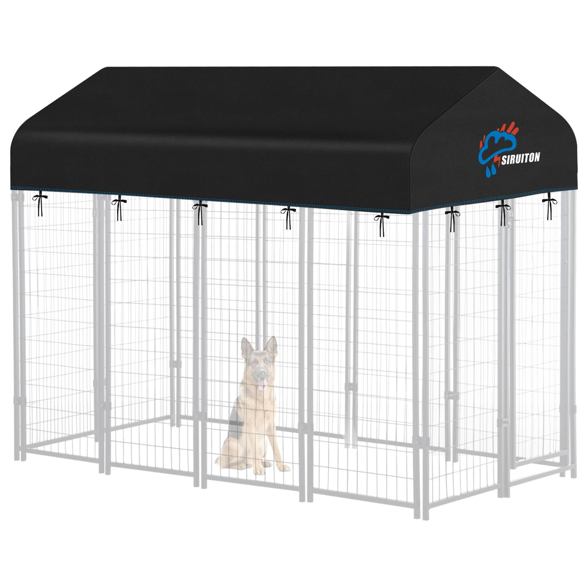8x4FT Heavy Duty 600D Oxford Dog Kennel Replacement Cover W37381