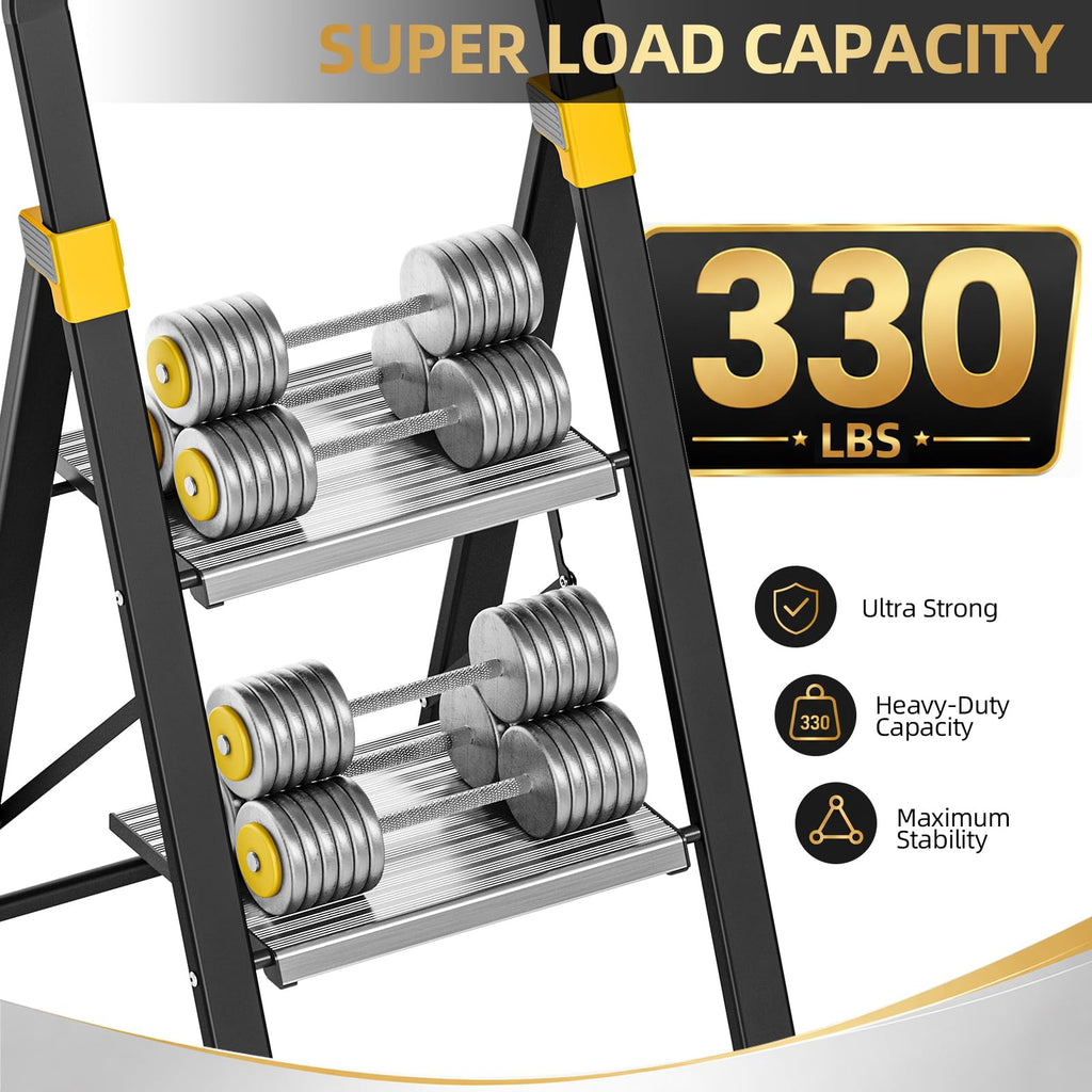 2 Step Ladder Lightweight Aluminum Folding Step Stool B511931