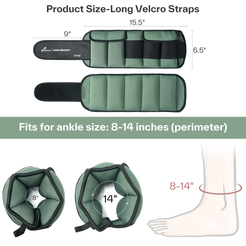 20lbs/Pair Adjustable Ankle Weights F886