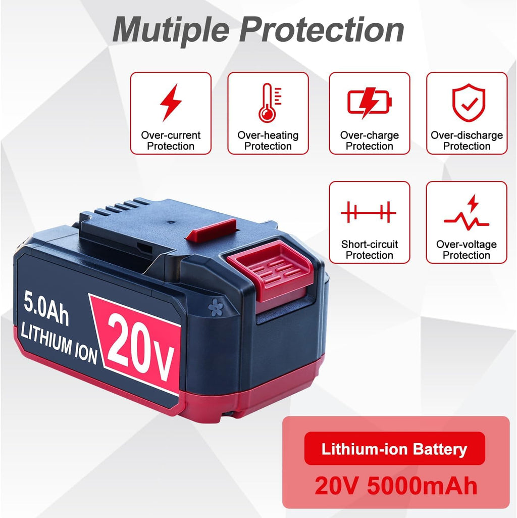 2 Pack Replacement 20V Battery 5Ah R54391