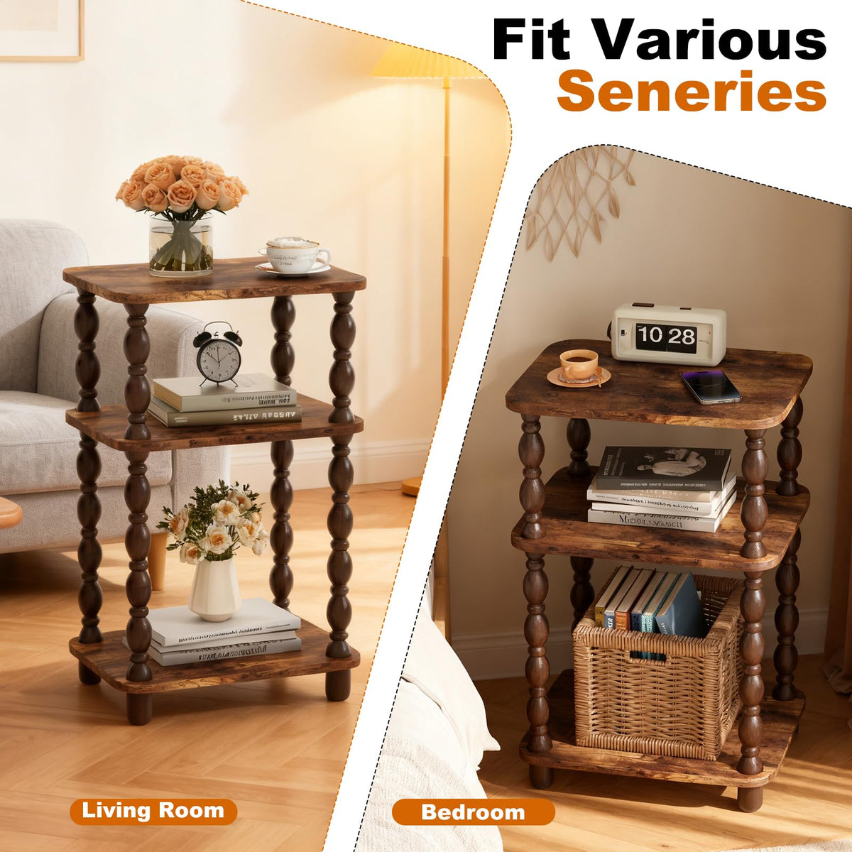3-Tier Narrow End Table O95995