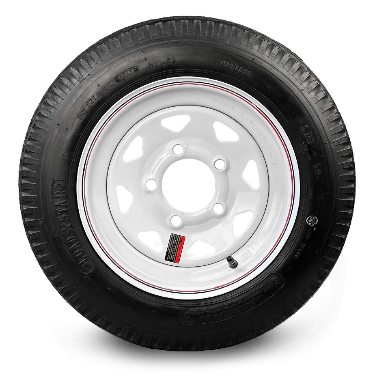 12in. Bias-Ply Trailer Tire and Wheel Assembly T8972