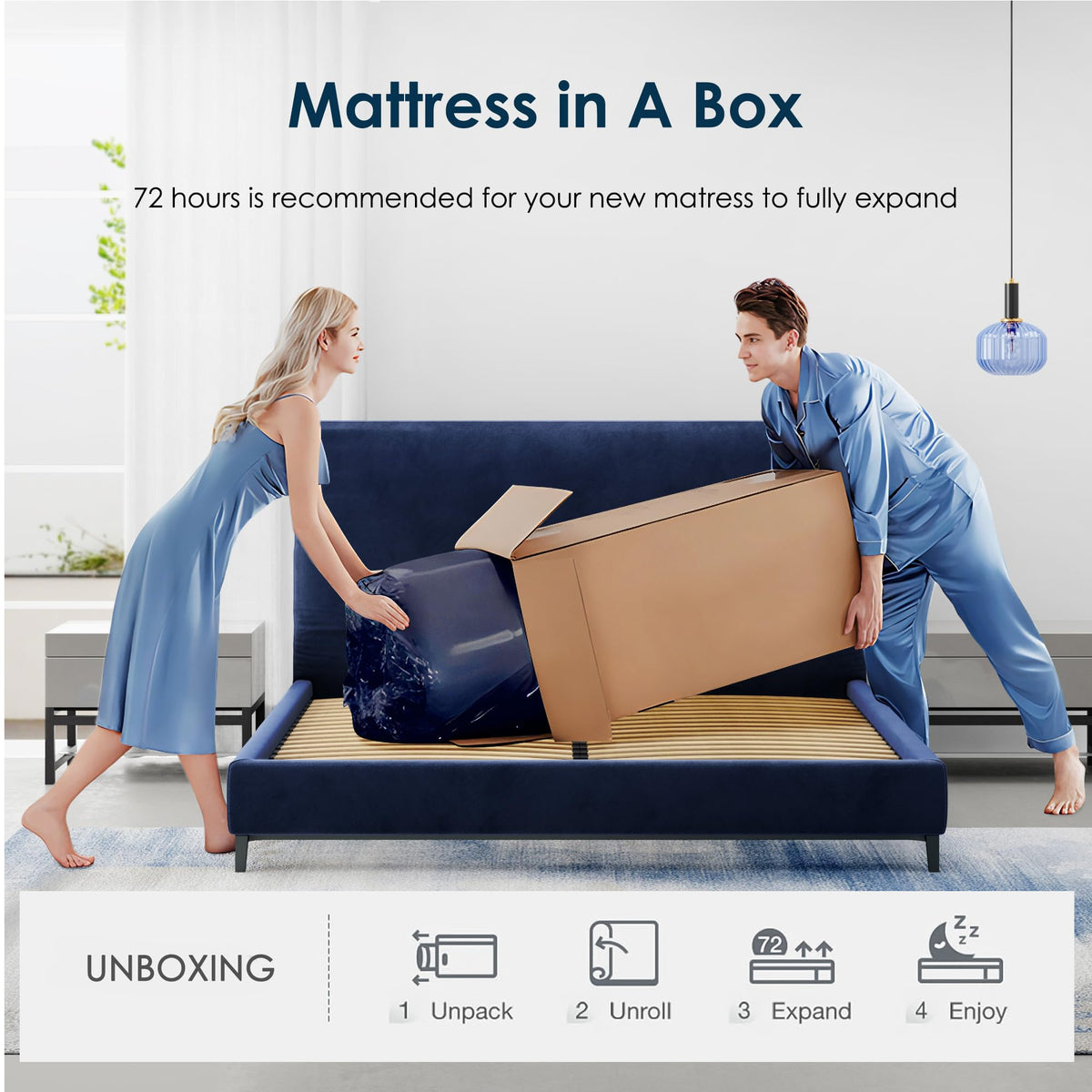 Twin 10 Inch Gel Infused Memory Foam Mattress Q46815