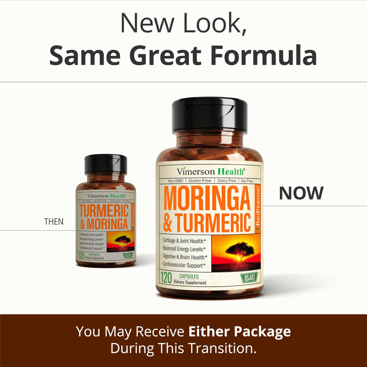 Moringa Capsules 4:1 Extract with Turmeric 120 Capsules N13643