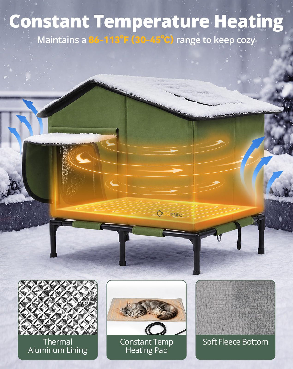 Heated Cat House U39463