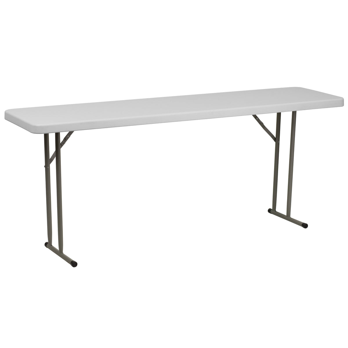 Plastic Folding Table, Granite White, 10-Pack E264