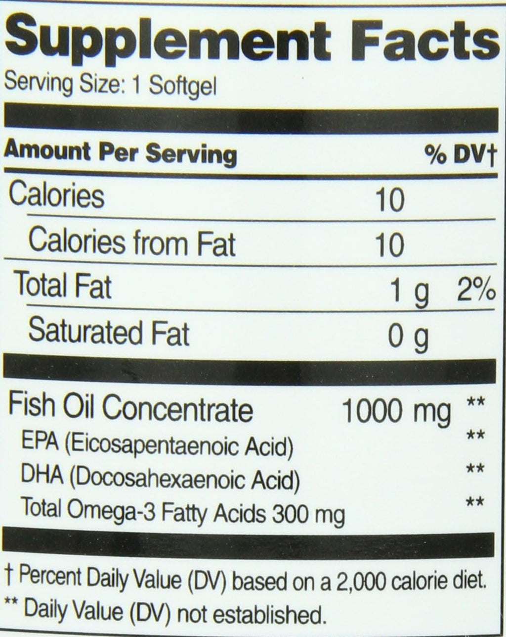 Fish Oil 1000 Mg Enteric Coated Softgels E7032