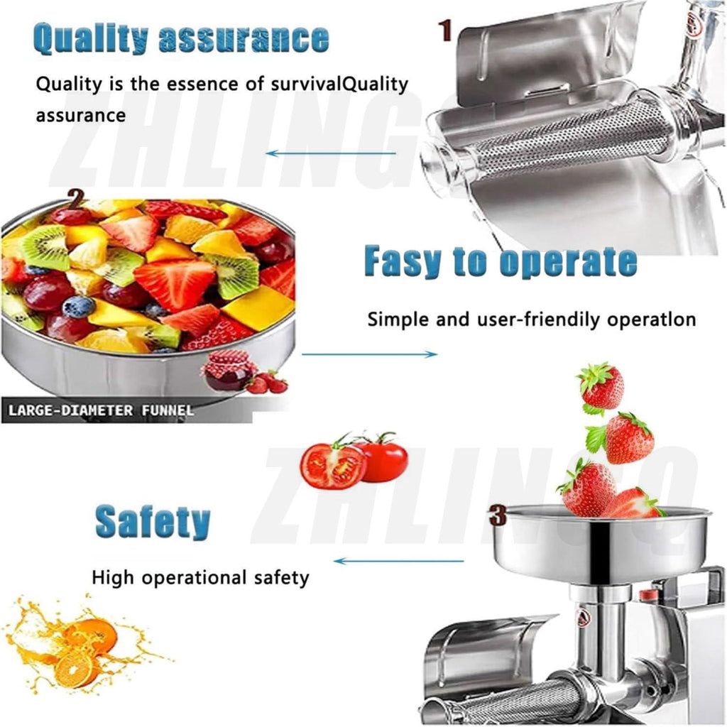 Commercial Electric Stainless Steel Tomato Strainer 150kg/h P3030
