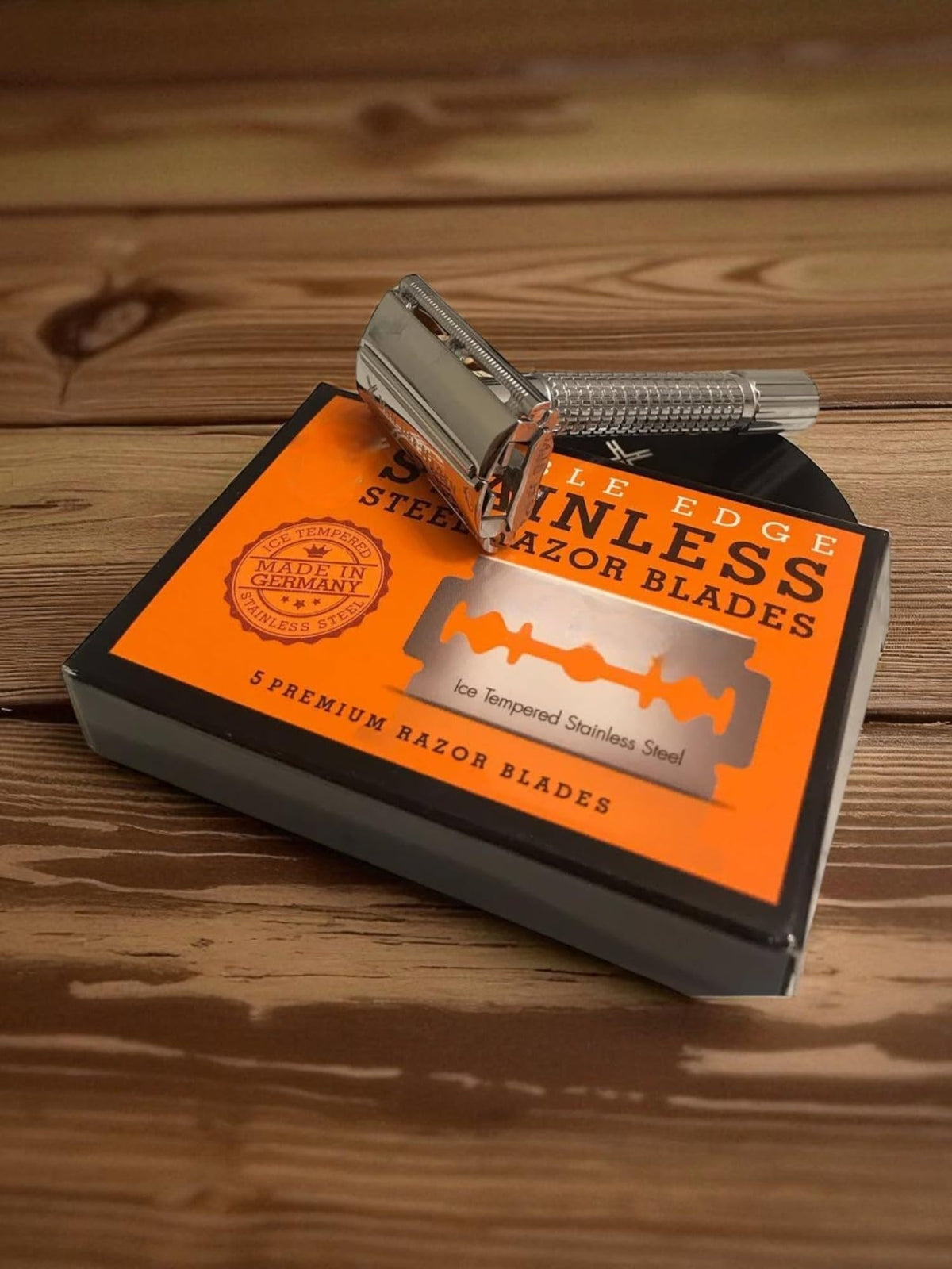 Double Edge Safety Razor Blades, 5 Count Stainless Steel X957