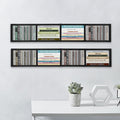 Black 2 Pack Wall Mount CD DVD Storage Shelf Y546032