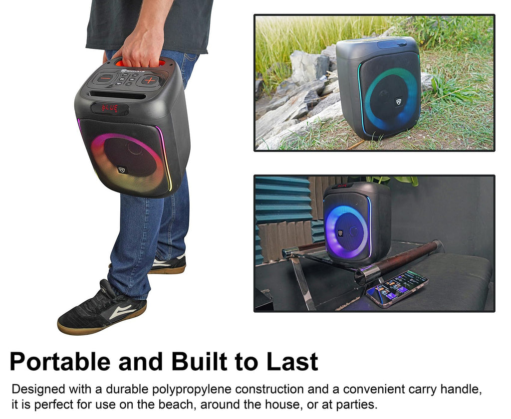 6.5" LED Bluetooth Speaker 2-Pack E172
