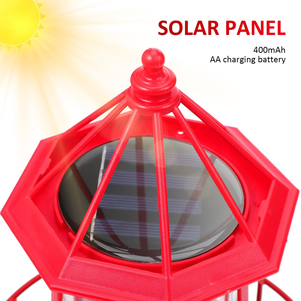 Solar Rotating Lighthouse Garden Light M87542