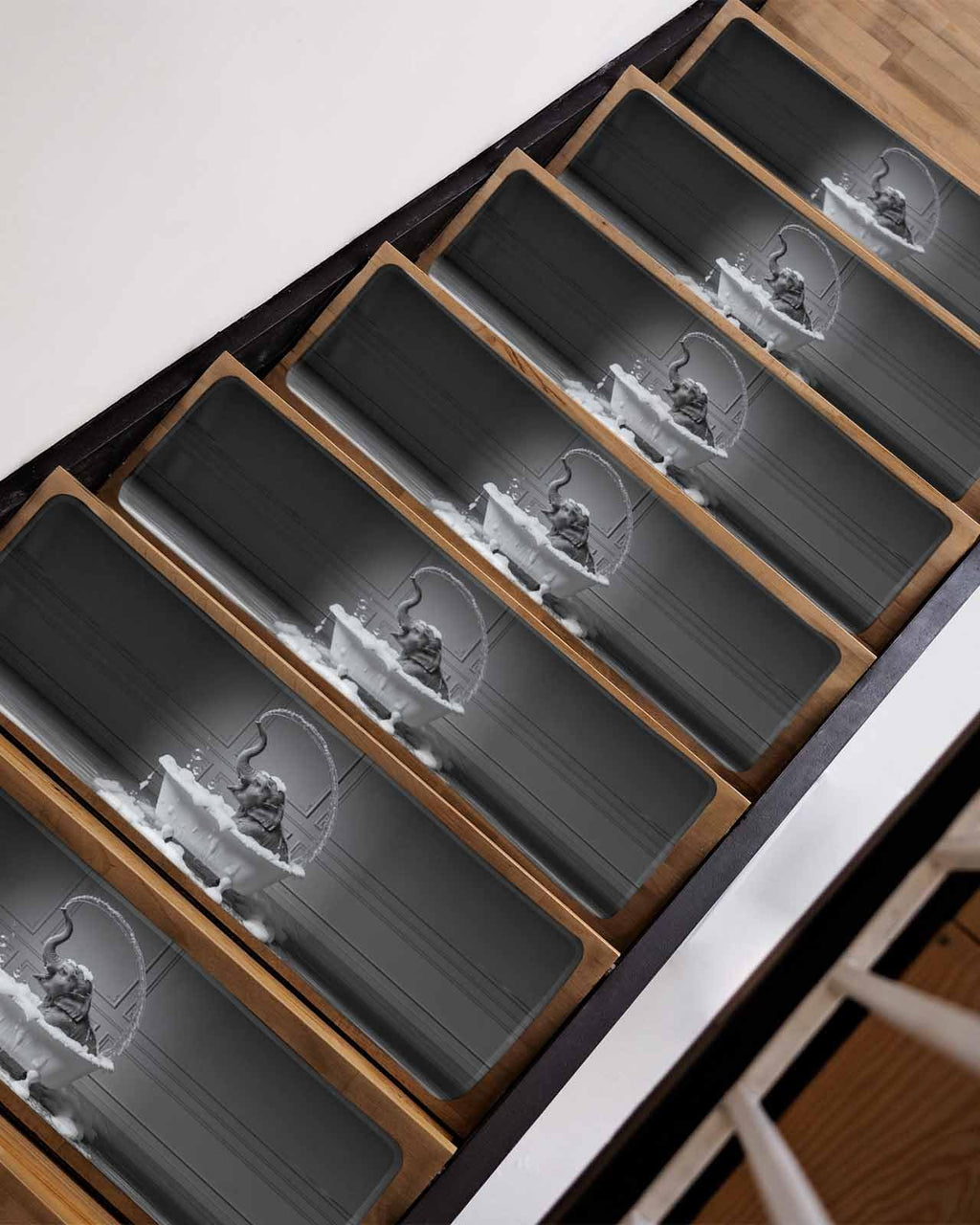 Grey Non Slip Stair Treads 15PCS B597