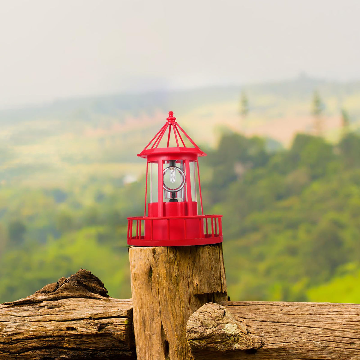 Solar Rotating Lighthouse Garden Light M87542