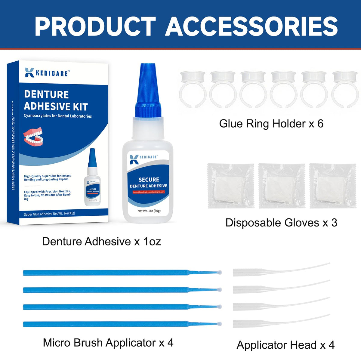 Denture Repair Glue Kit 1oz L573289