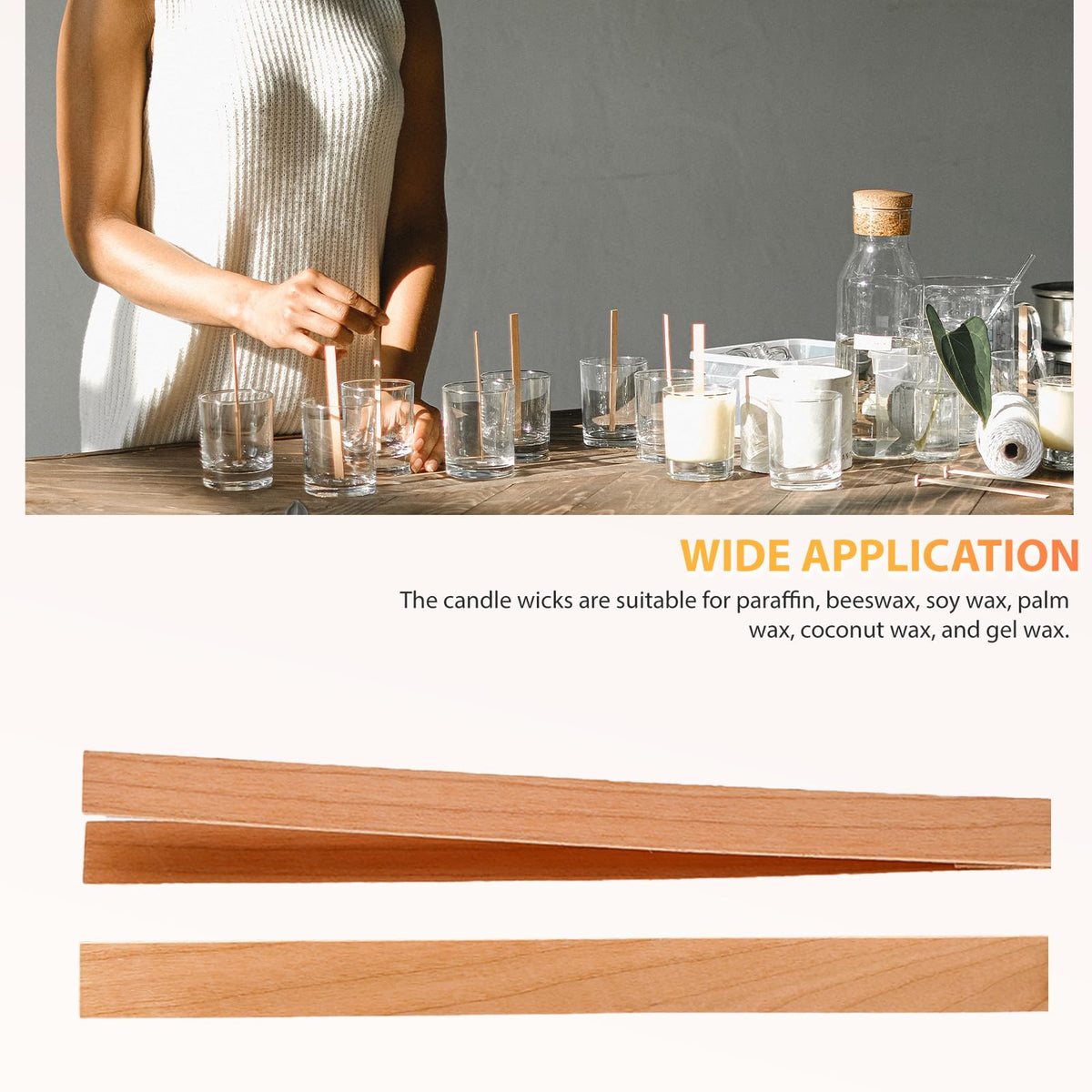 Cherry Wood Wicks 180 Candles per Pack T756