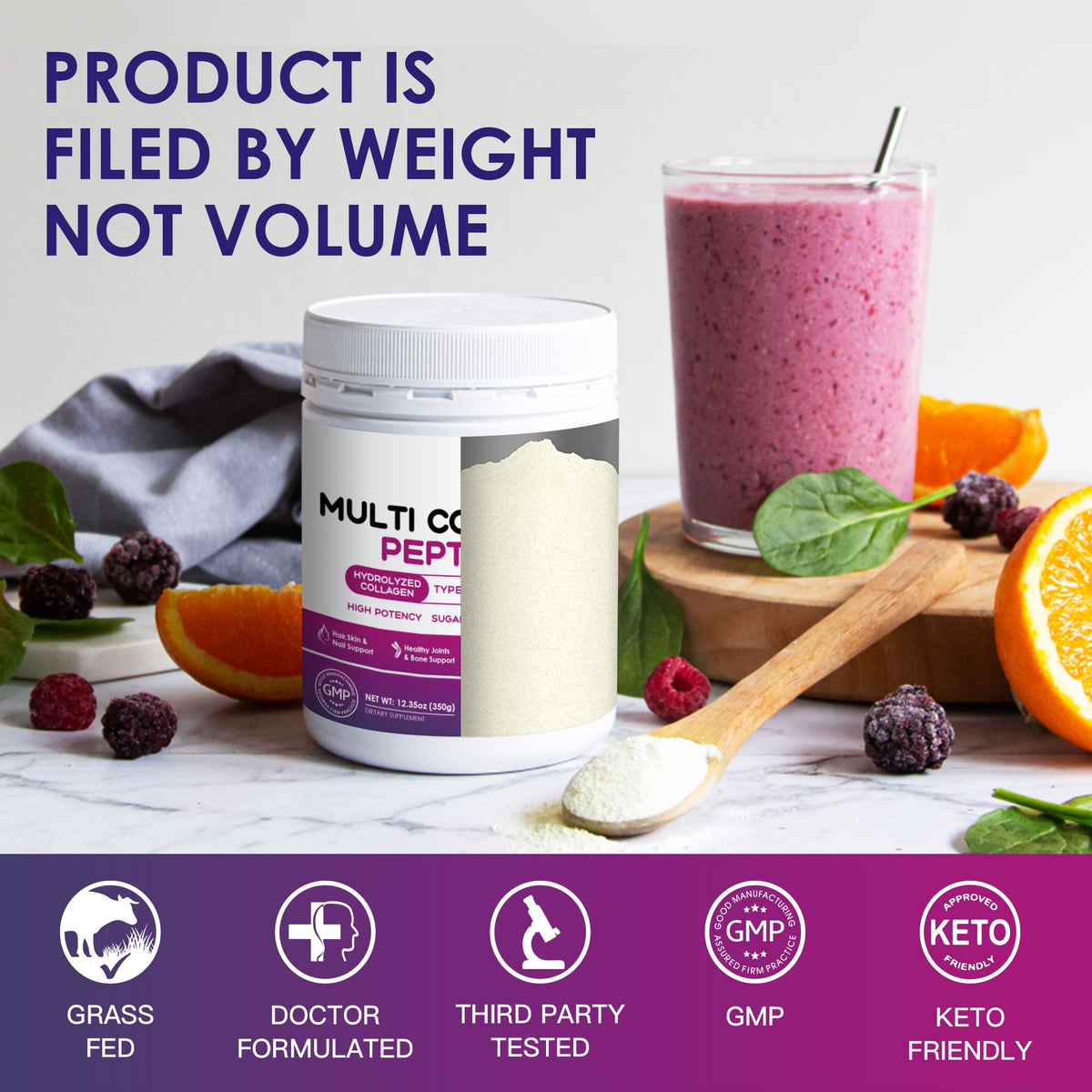 Multi Collagen Peptides Powder H531