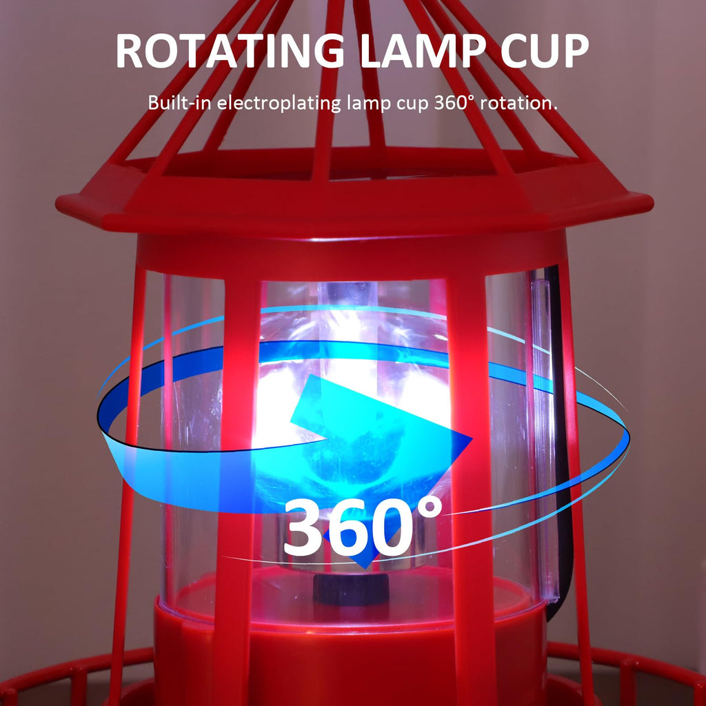 Solar Rotating Lighthouse Garden Light M87542