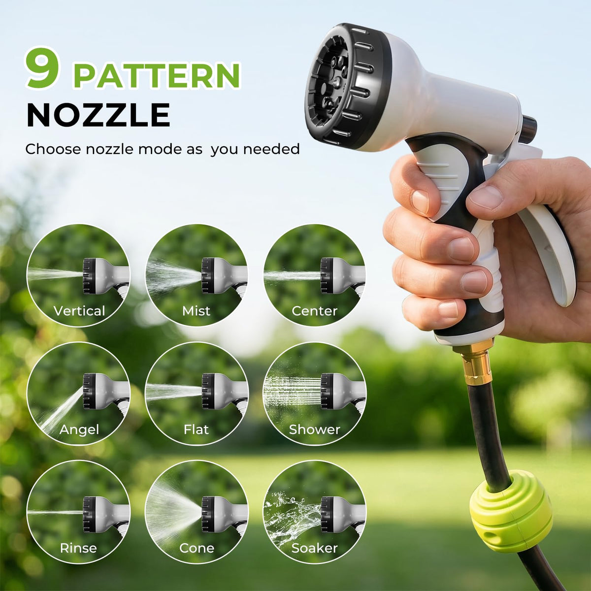 1/2 Inch x 100ft Wall Mounted Retractable Garden Hose Reel F948