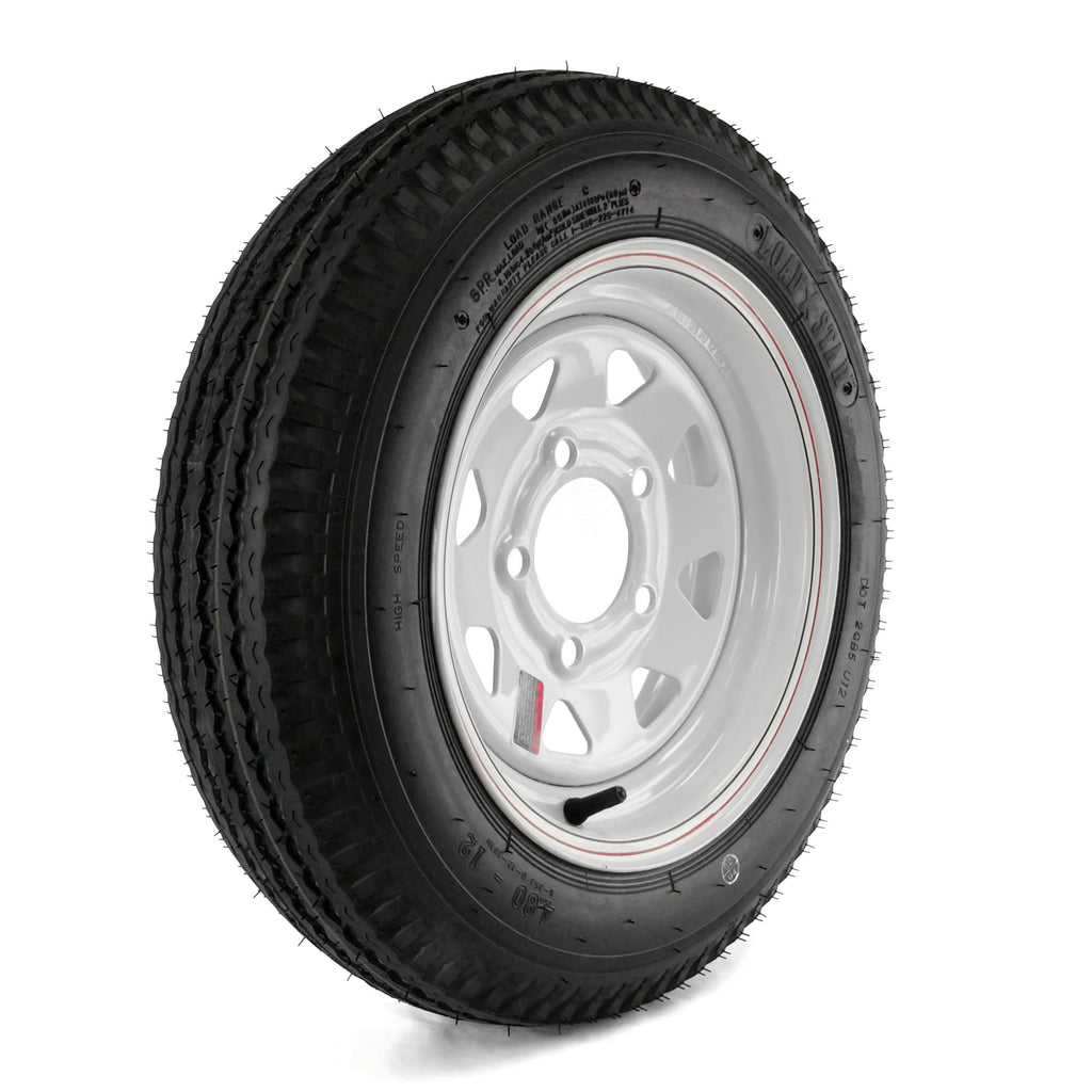 12in. Bias-Ply Trailer Tire and Wheel Assembly T8972