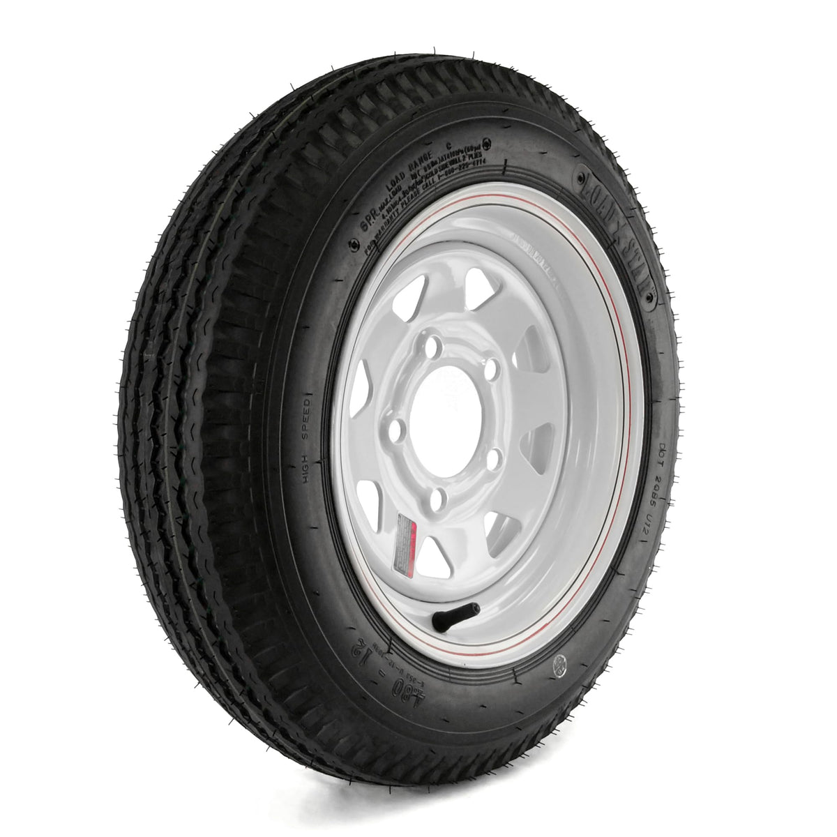 12in. Bias-Ply Trailer Tire and Wheel Assembly T8972
