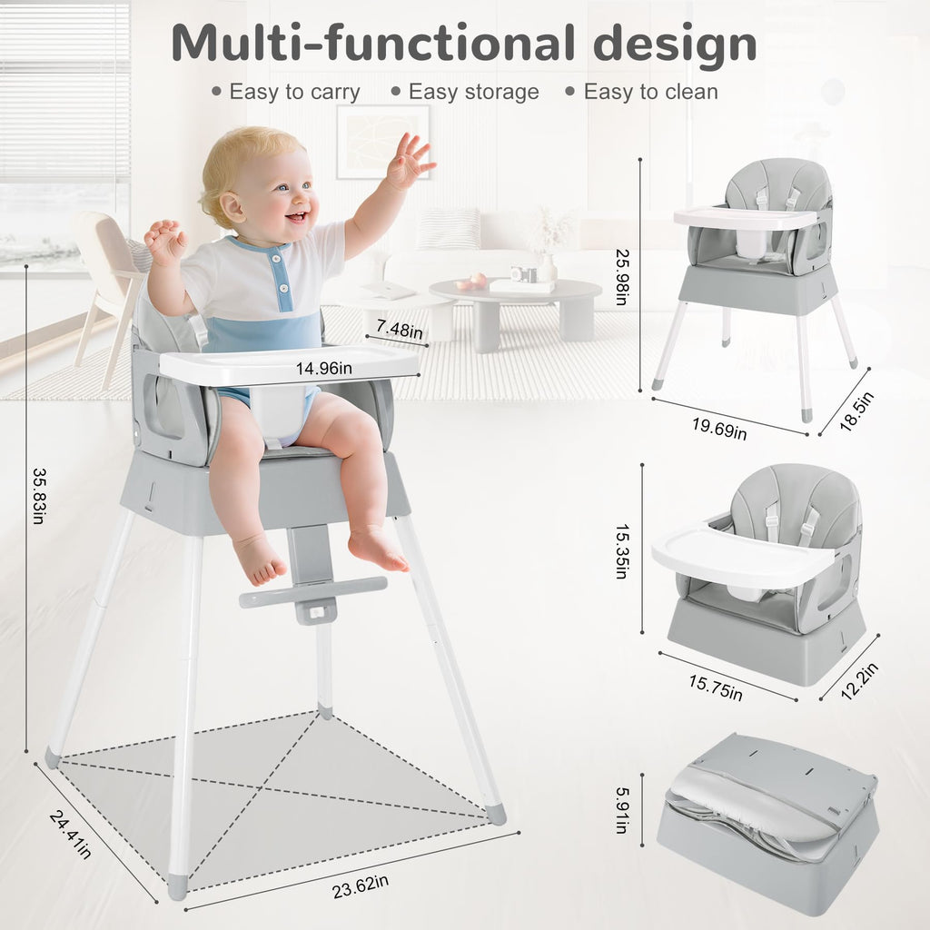 4 in 1 Portable Convertible High Chair G8510