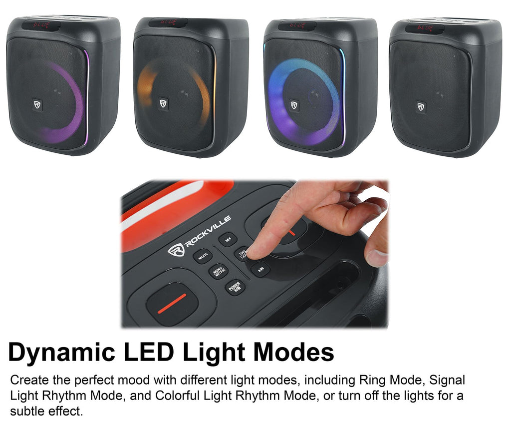 6.5" LED Bluetooth Speaker 2-Pack E172