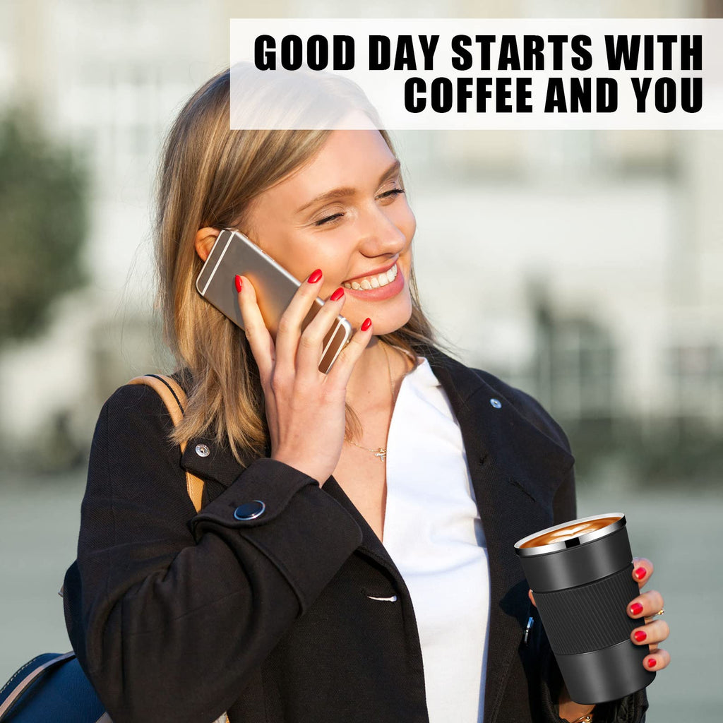 4 Pack 16 Oz Travel Coffee Mug with Lid R309182