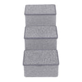 Foldable 3 Step Dog Stairs with Storage F5925