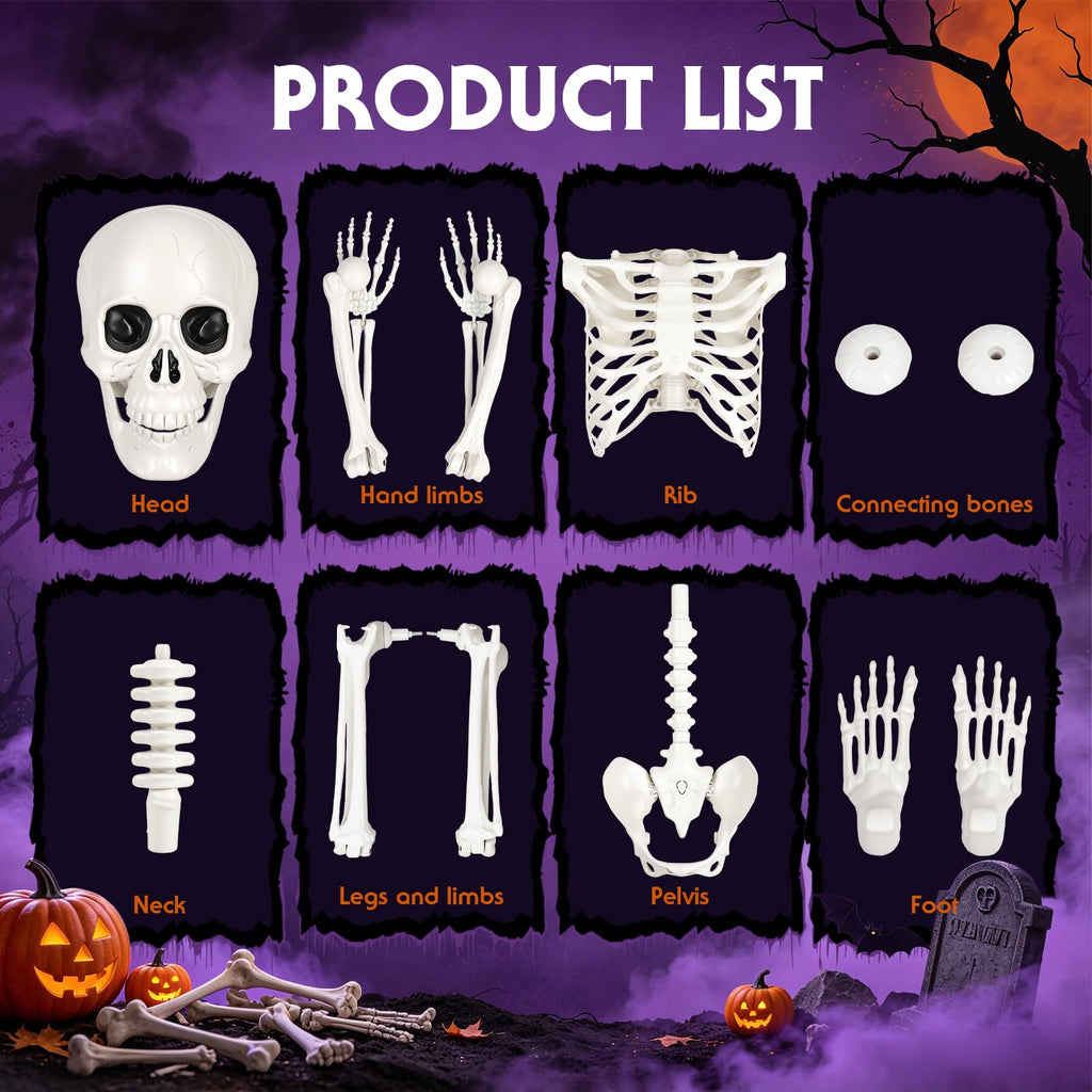 5.4 Ft Halloween Full Body Skeleton T3236