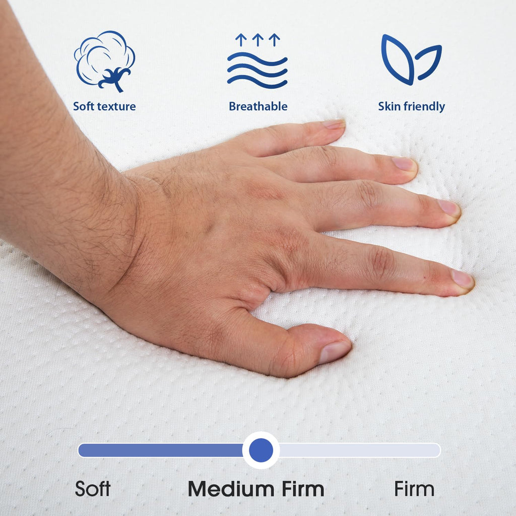 3" Tri Folding Memory Foam Mattress Queen Medium Firm B237714
