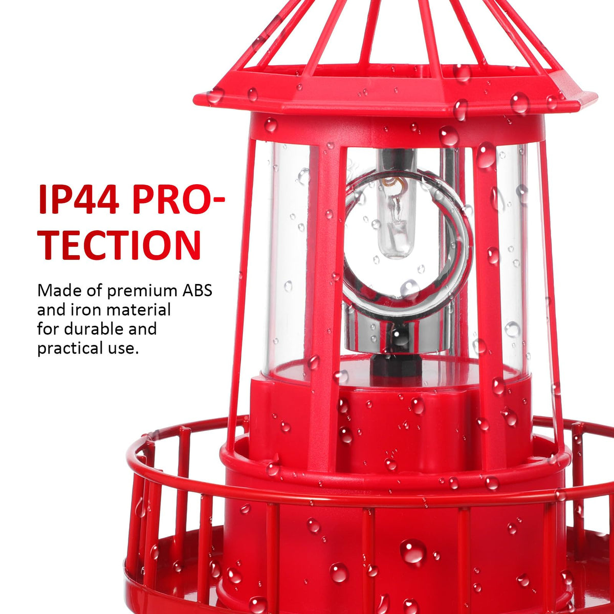 Solar Rotating Lighthouse Garden Light M87542