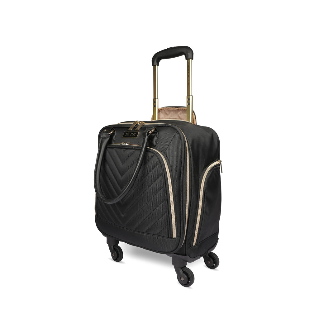 Black Quilted Underseater Luggage H565