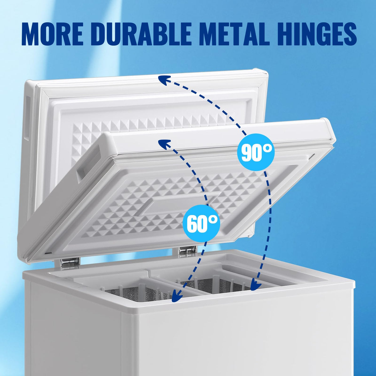 2.2 Cu. Ft. White Chest Freezer with Removable Basket I7385