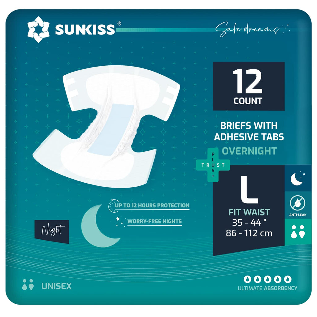 Adult Diapers Large 12 Count & Booster Pads 26 Count O465