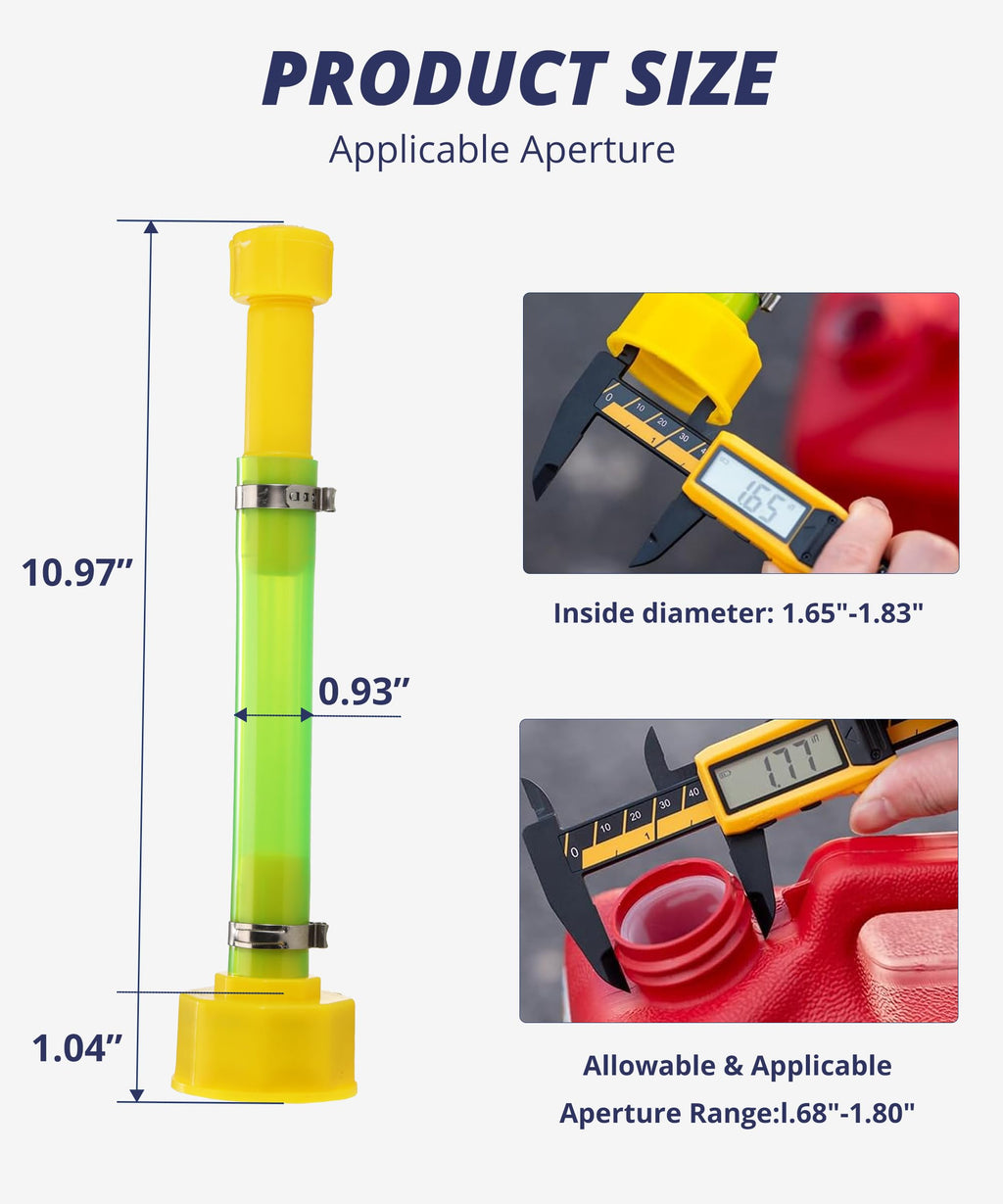Gas Can Spout Replacement with Sealing Ring & Cap R3403