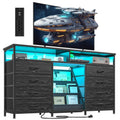 55" W LED Dresser with 8 Drawers & Power Outlet H3655
