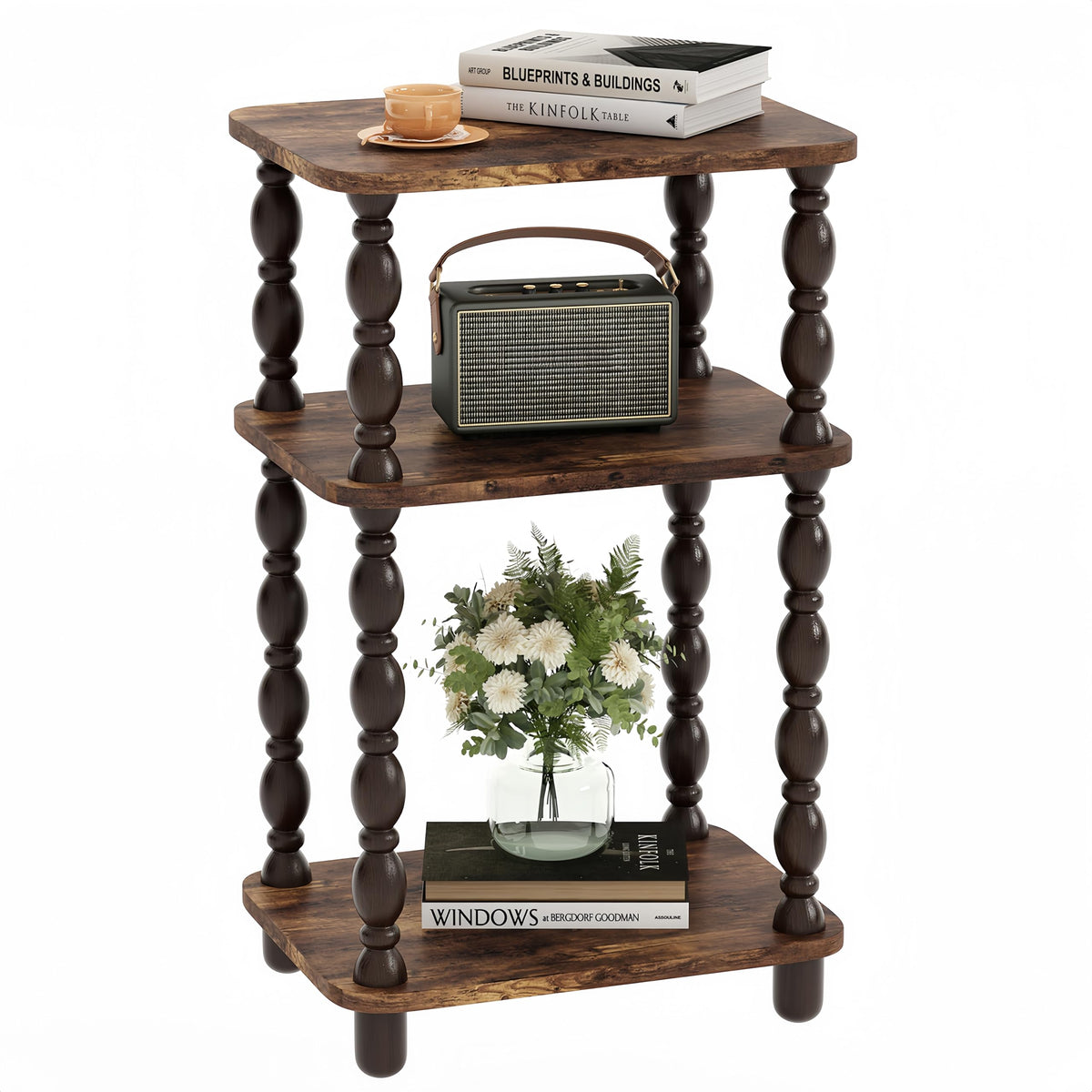 3-Tier Narrow End Table O95995
