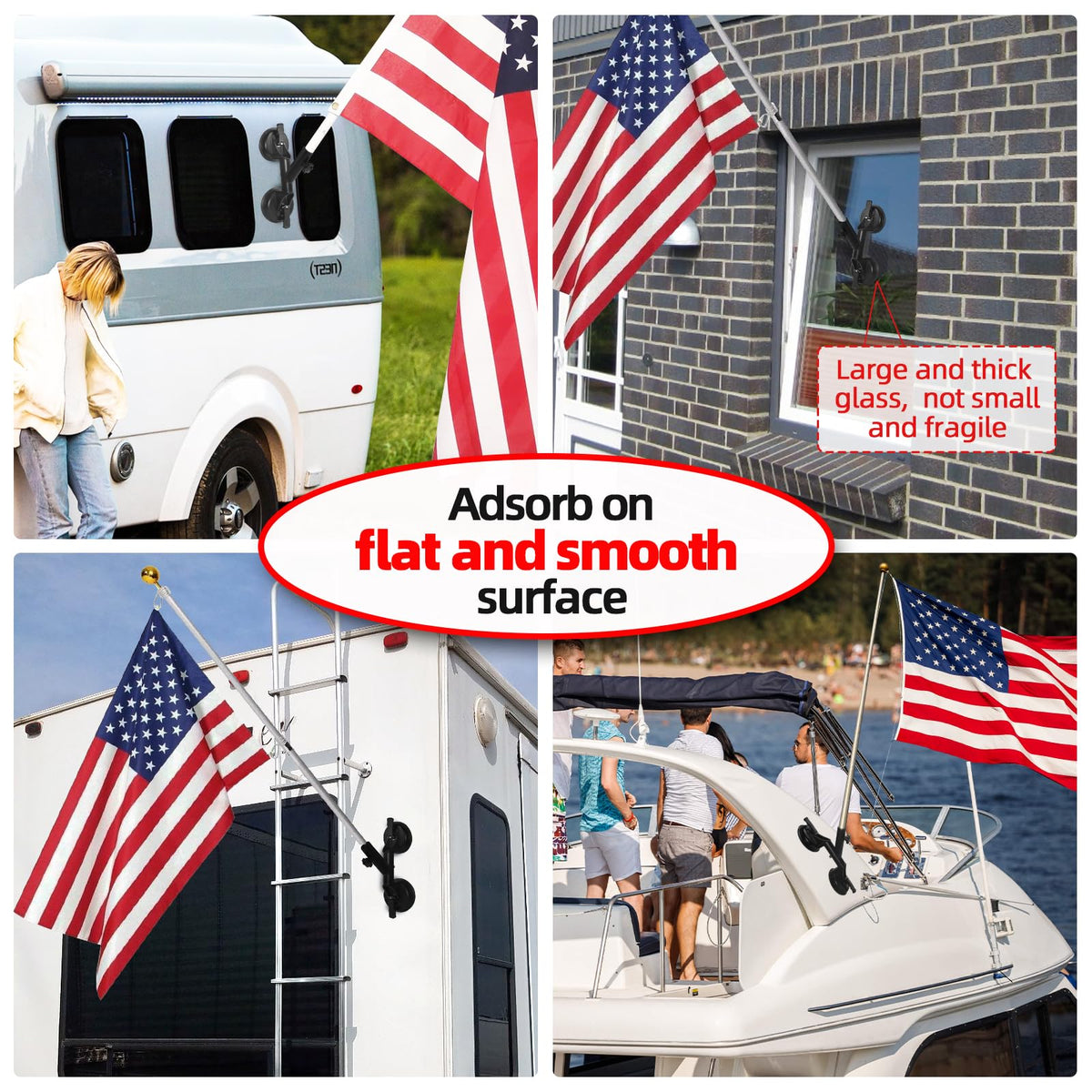 Suction Cup Flag Pole Mount V148186
