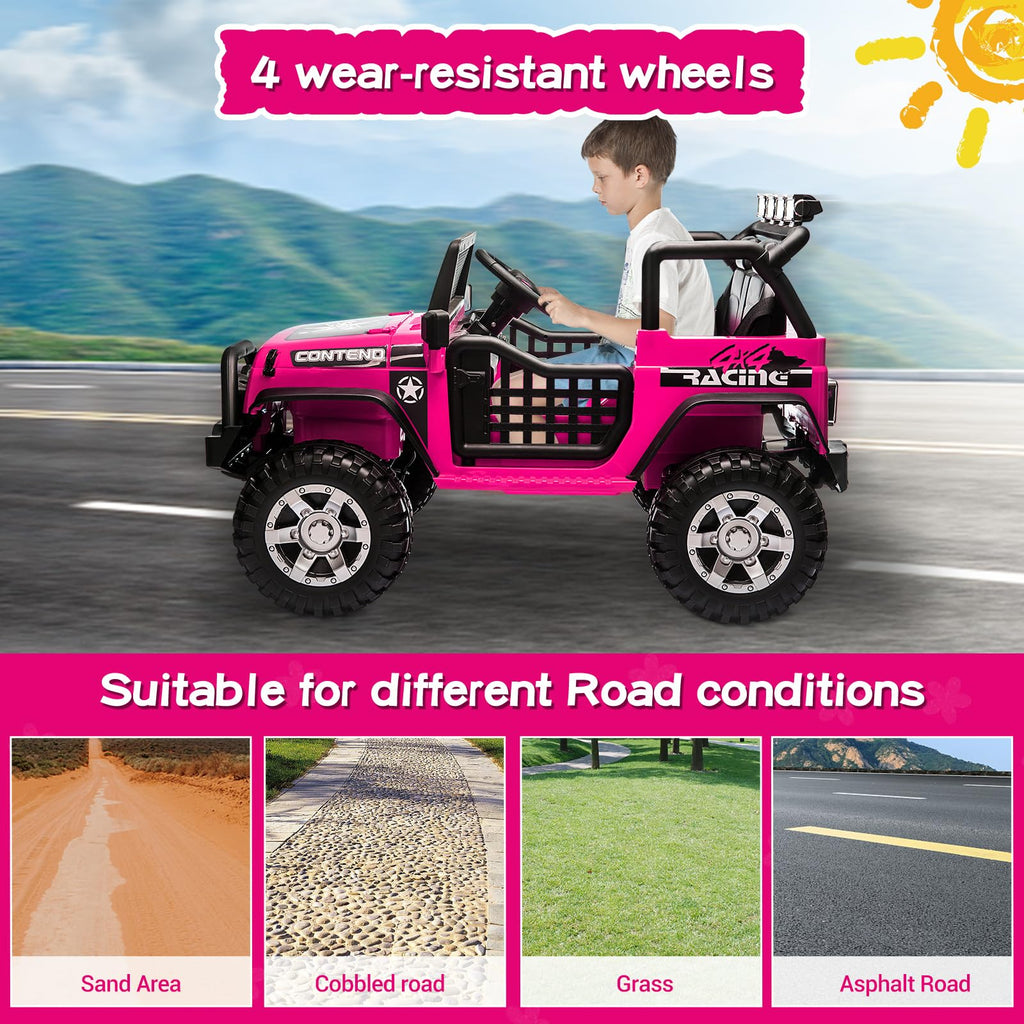 2 Seater Electric Car for Kids with Parent Remote W460
