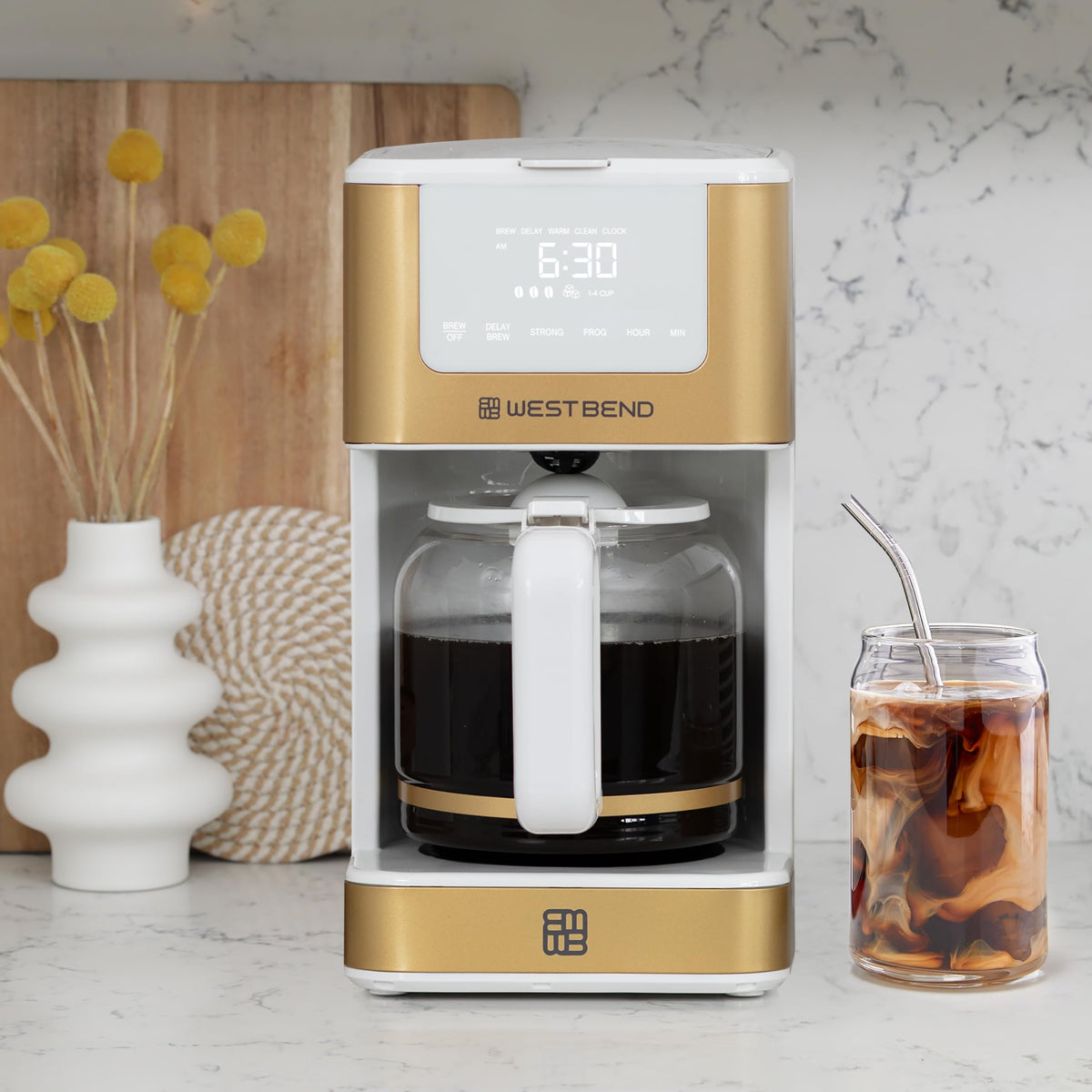 12-Cup Programmable Coffee Maker with Permanent Filter U674