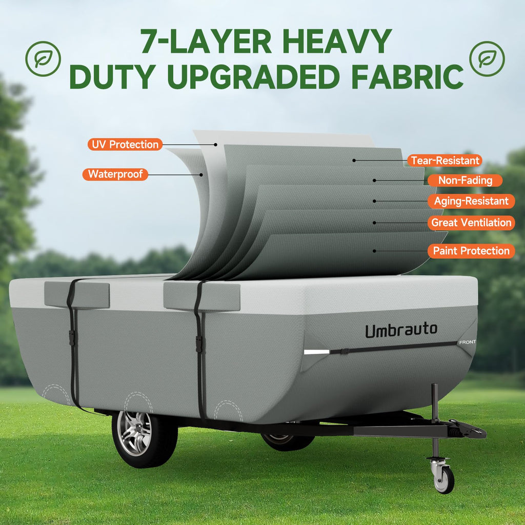 14-16ft Waterproof Breathable Ripstop Pop Up Camper Cover Z4771