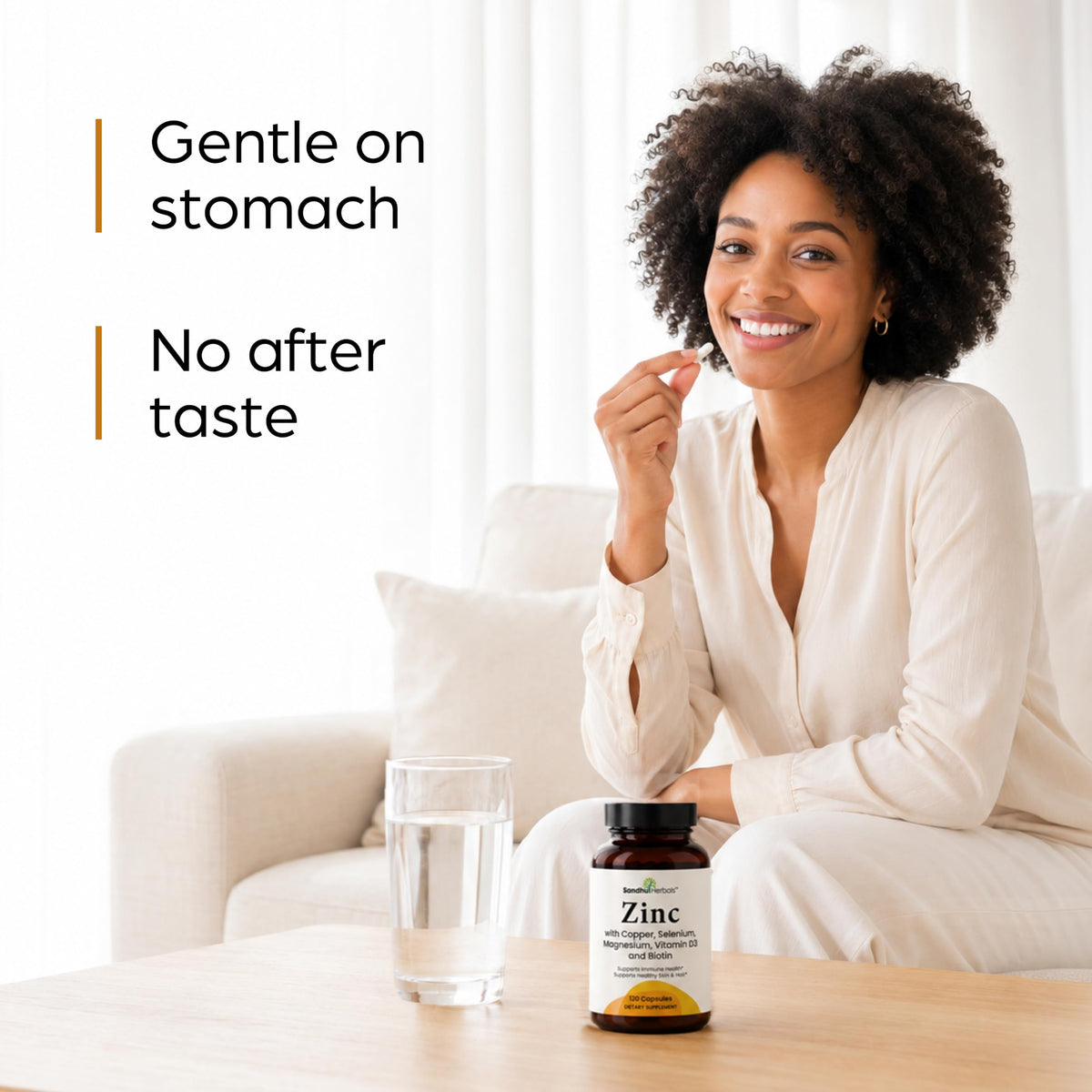 Zinc 30mg 120 Capsules with Copper Selenium Biotin E862