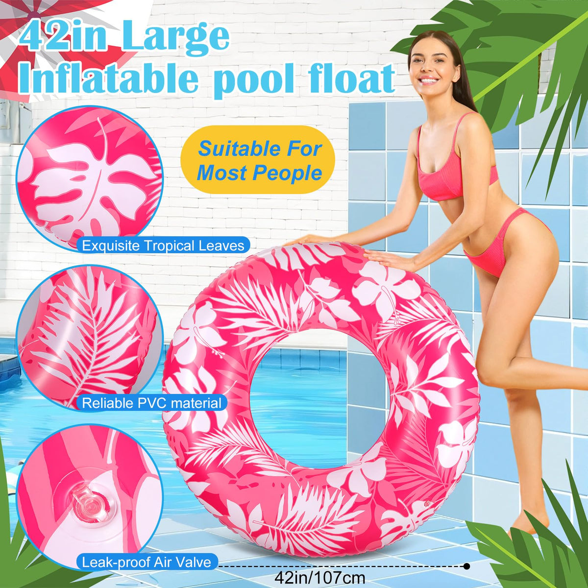 4 Pcs 42" Pool Floats B985