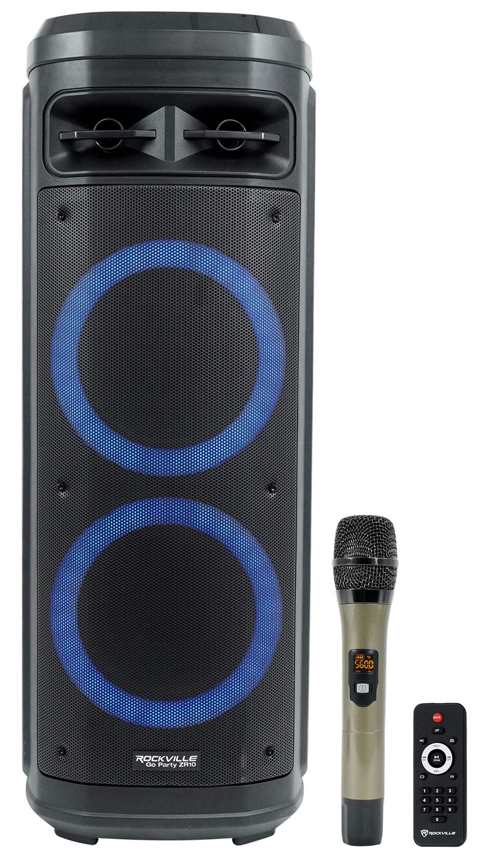 Dual 10" Wireless LED Bluetooth Speaker 2-Pack K2753