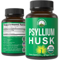 Organic Psyllium Husk Vegan Capsules Fiber Supplement N20373