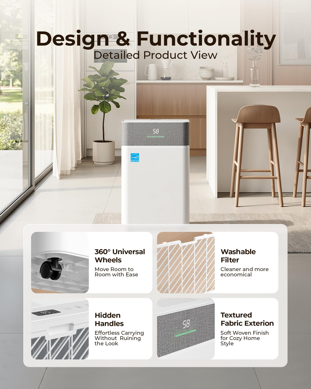 50 Pint Dehumidifier with Drain Hose C2167
