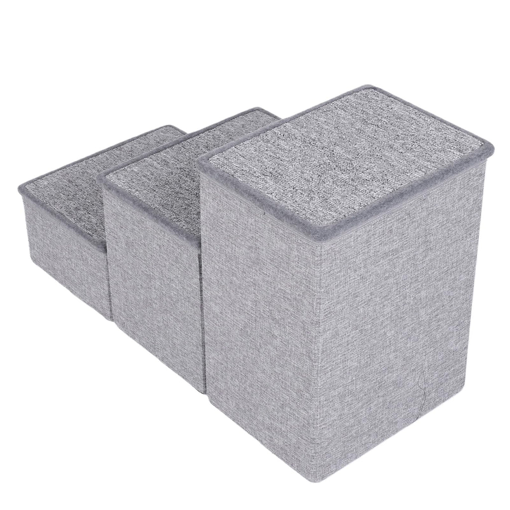 Foldable 3 Step Dog Stairs with Storage F5925